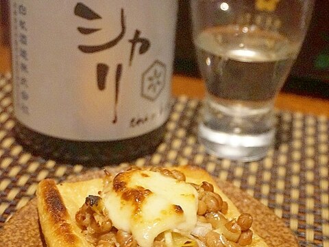 【新潟食材】おあげの納豆塩辛マヨ焼き